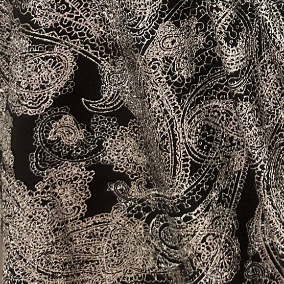 Michael Kors Womens Foil Paisley Wrap Blouse - Picture 2 of 16